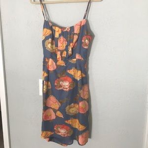 Maeve floral dress with back cut out